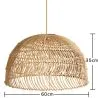 Lámpara colgante de Ratán - Boho Bali - Capril image 7