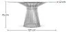 Mesa de Comedor Redonda - Cristal y Metal - Barrel image 7