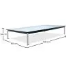 Mesa de Centro Cuadrada - Cristal  - 120 cm - Kart image 7