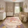 Alfombra Grande Infantil con Diseño de Estrella Floral - Rosa (290x200 cm) - Alvi image 7