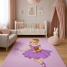 Alfombra Grande Infantil con Diseño de Hadas - Rosa (290x200 cm) - Oya image 7