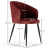 Silla de Comedor Tapizada en Pana - Feudum image 7