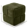 Puff Cuadrado Tapizado en Pana - Diseño Moderno - Cube image 7