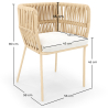 Silla de Exterior Beige - Cuerda - Ress image 7