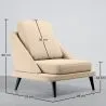 Sillón tapizado en Terciopelo - Estilo Escandinavo - Velvet Lounge image 7