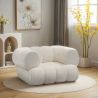 Sillón Tapizado en Tela Bouclé - Estilo Moderno - Curvo Teddy image 7