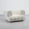 Sillón Tapizado en Tela Bouclé - Estilo Moderno - Curvo Teddy image 7