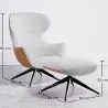 Sillón de Diseño Tapizado Estilo Contemporáneo con Reposapiés - Derta image 7