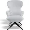 Sillón de Diseño Tapizado Estilo Contemporáneo con Reposapiés - Derta image 7