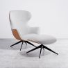 Sillón de Diseño Tapizado Estilo Contemporáneo con Reposapiés - Derta image 7