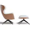 Sillón de Diseño Tapizado Estilo Contemporáneo con Reposapiés - Derta image 7