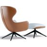 Sillón de Diseño Tapizado Estilo Contemporáneo con Reposapiés - Derta image 7