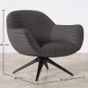  Sillón Tapizado Diseño Curvo Estilo Contemporáneo - Mirrel image 7