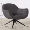   Sillón Tapizado Diseño Curvo Estilo Contemporáneo - Mirrel image 7
