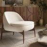Sillón Tapizado Diseño Curvo Escandinavo - Larseen image 7
