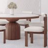 Set de Mesa de Comedor Redonda con 6 Silla de Madera - Diseño Minimalista - Ivette image 7