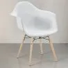 Silla de Comedor Diseño Escandinavo - Patas de Madera - Nordika image 7