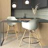 Taburete de bar - Diseño Escandinavo - Patas de Madera - Nordika image 7
