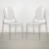 Pack de 2 Sillas De Comedor Transparentes - Estilo Victoria  image 7
