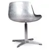 Silla de Salón - Silla de Diseño - Cuero y Metal - Cognac image 7