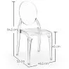 Pack de 4 Sillas de comedor Transparente - Estilo Victoria  image 7