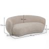 Sofá de Diseño Curvo Estilo Contemporáneo Tapizado en Chenille - Curvy image 7