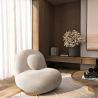 Sillón de Diseño Curvo Estilo Contemporáneo Tapizado en Chenille - Larry image 7