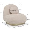 Sillón de Diseño Curvo Estilo Contemporáneo Tapizado en Chenille - Larry image 7