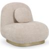Sillón de Diseño Curvo Estilo Contemporáneo Tapizado en Chenille - Larry image 7