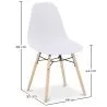 Silla de Comedor - Diseño Escandinavo - Patas de Madera - Skögur image 7
