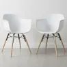 Silla de Comedor - Diseño Escandinavo - Patas de Madera - Pack de 2 - Nordika image 7