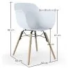 Silla de Comedor - Diseño Escandinavo - Patas de Madera - Pack de 2 - Nordika image 7