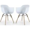 Silla de Comedor - Diseño Escandinavo - Patas de Madera - Pack de 2 - Nordika image 7