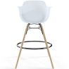 Taburete de Bar - Diseño Escandinavo - Patas de Madera - Pack de 4 - Nordika image 7