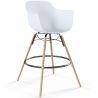 Taburete de Bar - Diseño Escandinavo - Patas de Madera - Pack de 4 - Nordika image 7