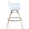 Taburete de Bar - Diseño Escandinavo - Patas de Madera - Pack de 4 - Nordika image 7