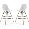 Taburete de Bar - Diseño Escandinavo - Patas de Madera - Pack de 2 - Skögur image 7