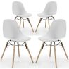 Silla de Comedor - Diseño Escandinavo - Patas de Madera - Pack de 4 - Skögur image 7