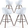 Taburetes de Bar - Diseño Escandinavo - Patas de Madera Oscura - Pack de 4 - Nordika image 7