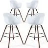 Taburetes de Bar - Diseño Escandinavo - Patas de Madera Oscura - Pack de 4 - Nordika image 7