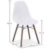 Sillas de Comedor - Diseño Escandinavo - Patas de Madera Oscura - Skögur image 7