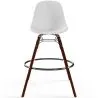 Taburetes de Bar - Diseño Escandinavo - Patas de Madera Oscura - Pack de 2 - Skögur image 7