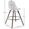 Taburetes de Bar - Diseño Escandinavo - Patas de Madera Oscura - Pack de 2 - Skögur image 7