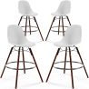 Taburetes de Comedor - Diseño Escandinavo - Patas de Madera Oscura - Pack de 4 - Skögur image 7