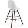 Taburetes de Comedor - Diseño Escandinavo - Patas de Madera Oscura - Pack de 4 - Skögur image 7