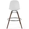 Taburetes de Comedor - Diseño Escandinavo - Patas de Madera Oscura - Pack de 4 - Skögur image 7