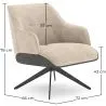 Sillón Tapizado Moderno Estilo Mid-Century - Clark image 7