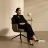 Sillón Giratorio Tapizado en Cuero Vegano - Diseño Moderno para Oficinas y Hoteles de Lujo - Carla image 7