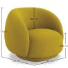 Sillón Tapizado de Diseño Envolvente - Estilo Curvo Moderno - Bobby image 7
