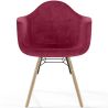 Silla de Comedor de Terciopelo - Diseño Escandinavo y Patas de Madera - Nordika image 7